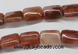 CDQ21 15.5 inches 12*16mm rectangle natural red quartz beads wholesale