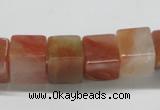 CDQ37 15.5 inches 12*12mm cube natural red quartz beads wholesale