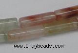 CDQ50 15.5 inches 4*13mm tube natural red quartz beads wholesale