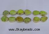 CDQ510 20*30mm - 22*30mm teardrop druzy quartz beads wholesale