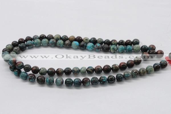 CDS07 16 inches 10mm round dyed serpentine jasper beads wholesale