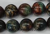 CDS190 15.5 inches 16mm round dyed serpentine jasper beads