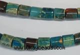 CDS254 15.5 inches 8*8mm tube dyed serpentine jasper beads