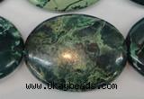 CDS51 15.5 inches 30*40mm oval dyed serpentine jasper beads