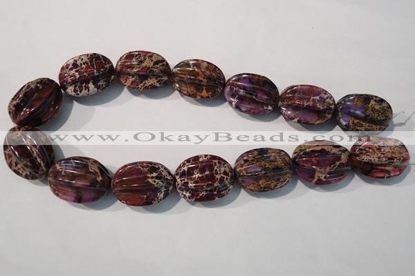 CDT701 15.5 inches 22*28mm star fruit shaped dyed aqua terra jasper beads