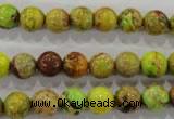 CDT864 15.5 inches 12mm round dyed aqua terra jasper beads wholesale