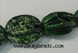 CDT967 10*15mm - 24*33mm star fruit shaped dyed aqua terra jasper beads