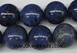 CDU107 15.5 inches 18mm round blue dumortierite beads wholesale