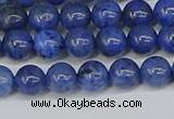 CDU341 15.5 inches 6mm round blue dumortierite beads wholesale