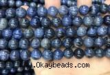 CDU353 15.5 inches 10mm round blue dumortierite beads wholesale