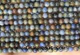 CDU360 15.5 inches 4mm round sunset dumortierite beads wholesale