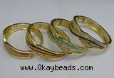 CEB130 17mm width gold plated alloy with enamel bangles wholesale