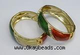 CEB135 18mm width gold plated alloy with enamel bangles wholesale