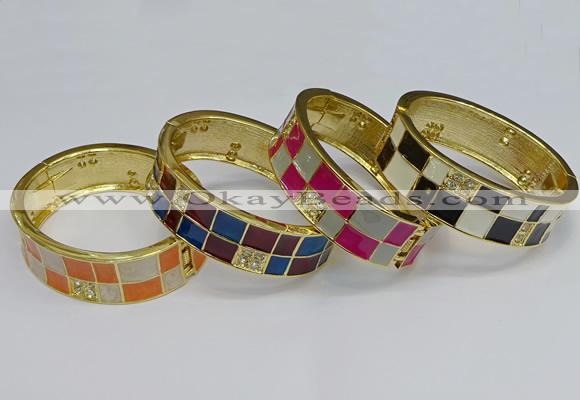 CEB142 20mm width gold plated alloy with enamel bangles wholesale