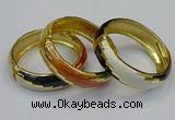 CEB151 19mm width gold plated alloy with enamel bangles wholesale