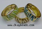 CEB167 20mm width gold plated alloy with enamel bangles wholesale