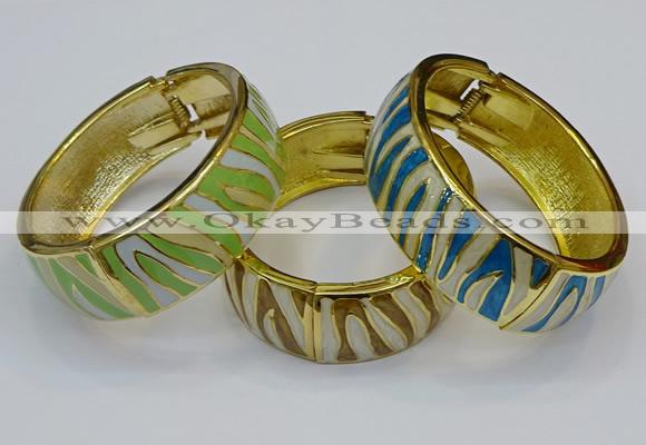 CEB167 20mm width gold plated alloy with enamel bangles wholesale