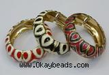 CEB177 20mm width gold plated alloy with enamel bangles wholesale