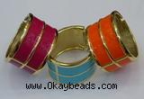 CEB187 38mm width gold plated alloy with enamel bangles wholesale