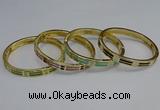 CEB84 8mm width gold plated alloy with enamel bangles wholesale