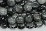 CEE11 15.5 inches 10mm flat round eagle eye jasper beads wholesale