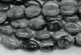 CEE15 15.5 inches 8*12mm oval eagle eye jasper beads wholesale