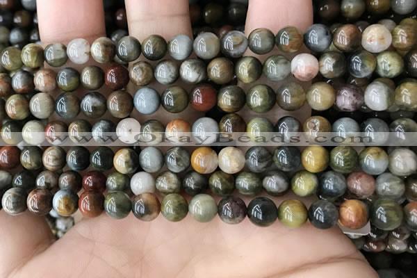 CEE524 15.5 inches 6mm round eagle eye jasper beads wholesale