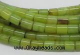 CEJ01 15.5 inches 6*8mm column lemon jade beads wholesale