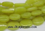 CEJ06 15.5 inches 12*16mm oval lemon jade beads wholesale