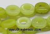 CEJ08 15.5 inches 8*16mm donut lemon jade beads wholesale