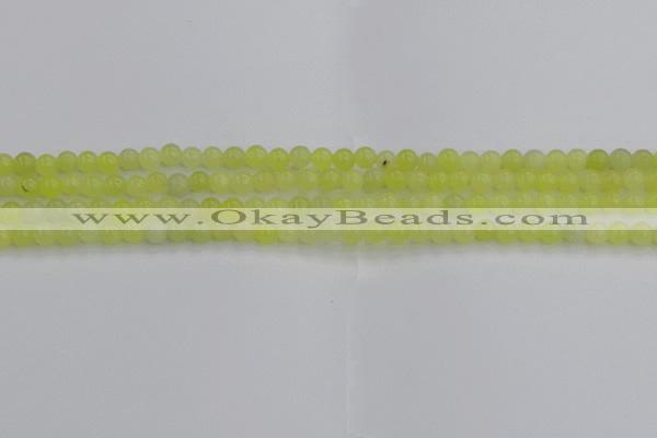 CEJ200 15.5 inches 4mm round lemon jade beads wholesale