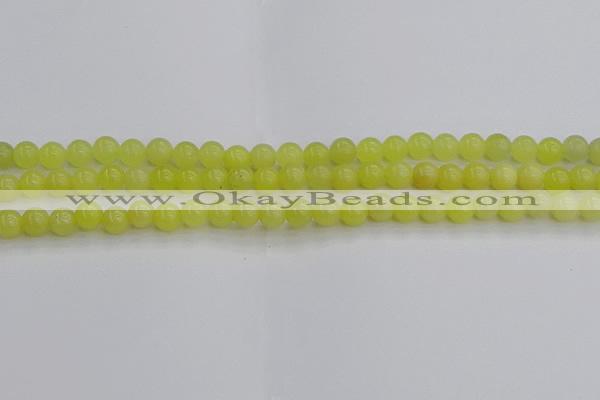 CEJ201 15.5 inches 6mm round lemon jade beads wholesale