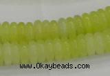 CEJ211 15.5 inches 2*6mm rondelle lemon jade beads wholesale