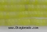 CEJ219 15.5 inches 2*4mm heishi lemon jade beads wholesale