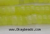 CEJ220 15.5 inches 3*6mm heishi lemon jade beads wholesale