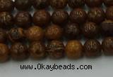 CEJ300 15.5 inches 4mm round elephant skin jasper beads wholesale