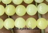 CEJ351 15.5 inches 6mm round lemon jade beads wholesale