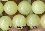 CEJ353 15.5 inches 10mm round lemon jade beads wholesale