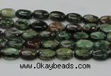 CEM10 15.5 inches 6*8mm oval emerald gemstone beads wholesale