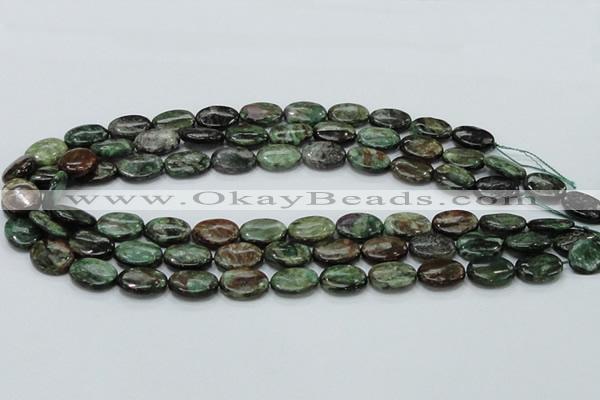 CEM14 15.5 inches 12*16mm oval emerald gemstone beads wholesale