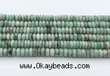 CEM71 15.5 inches 4.5*8mm rondelle emerald gemstone beads