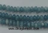 CEQ22 15.5 inches 4*6mm rondelle blue sponge quartz beads