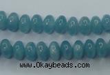 CEQ23 15.5 inches 5*8mm rondelle blue sponge quartz beads