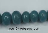 CEQ30 15.5 inches 7*10 – 15*20mm rondelle blue sponge quartz beads