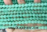 CEQ301 15.5 inches 6mm round green sponge quartz beads