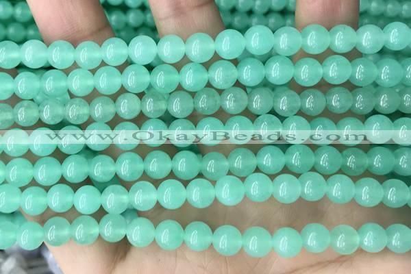 CEQ301 15.5 inches 6mm round green sponge quartz beads