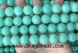 CEQ305 15.5 inches 14mm round green sponge quartz beads