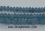 CEQ31 15.5 inches 2*4mm faceted rondelle blue sponge quartz beads