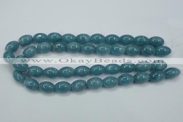 CEQ64 15.5 inches 13*18mm rice blue sponge quartz beads