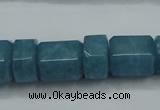 CEQ85 15.5 inches 9*14mm - 13*16mm blue sponge quartz beads